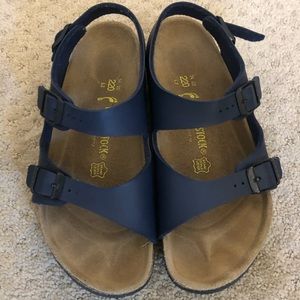 Birkenstock slingback sandals size 34 navy color